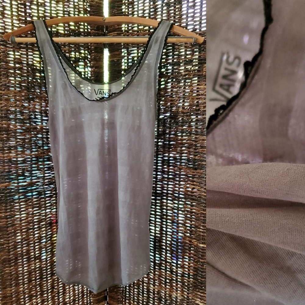 ■□■ Vans ■□■ Tank Top Opaque Stripe Burnout ■□■□■□